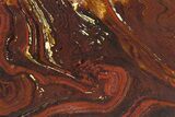 Polished Tiger Iron Stromatolite Slab - Billion Years #185922-1